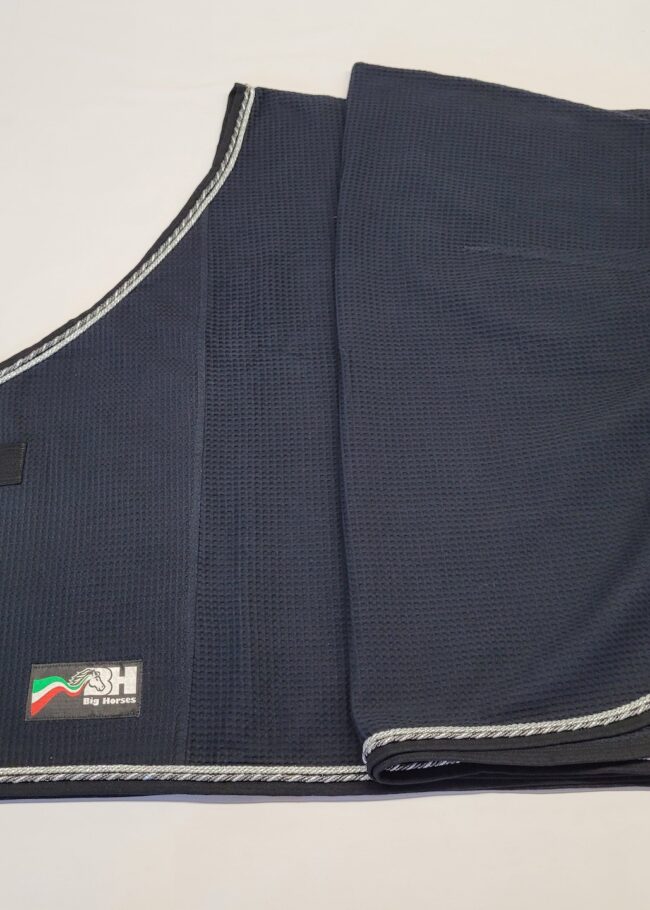 COPERTA IN NIDO D'APE NERO - ARGENTO